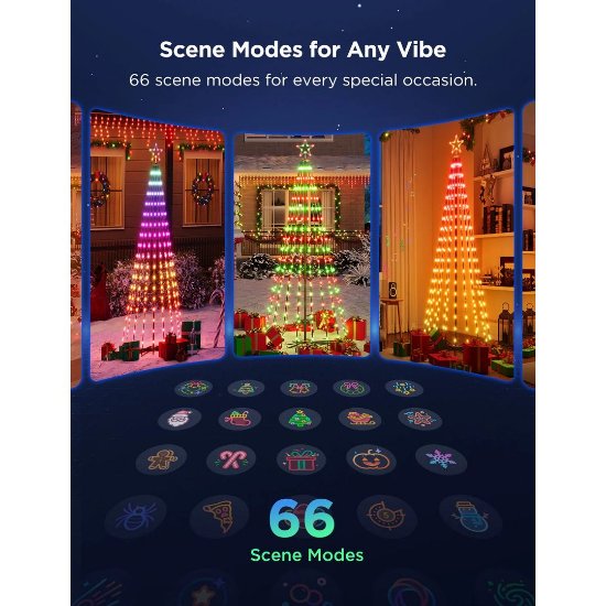 Dekorativne LED lampice GOVEE Cone Tree Lights