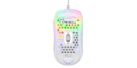 Miš XTRFY MZ1 - ZY'S Rail RGB, optički, 16000dpi, bijeli, USB