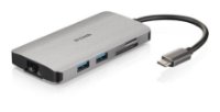Docking station D-LINK DUB-M810, USB-C na 3x USB 3.0, 1x USB-C, HDMI, LAN, SD čitač kartica, za laptop