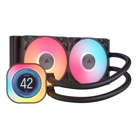 Vodeno hlađenje CORSAIR iCUE LINK TITAN RX LCD 240, za Intel i AMD