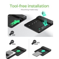 Docking station ICY BOX IB-2915MSCL-C31, USB-A, 2.5"/3.5" HDD, M.2 SATA, M.2 NVMe