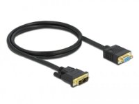 Kabel DELOCK, DVI 12+5 (M) na VGA (Ž), 1m