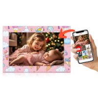 Digitalni okvir za fotografije YIO18A -10.1P, 10.1" ekran, WiFi, rozi sa ljetnim motivom