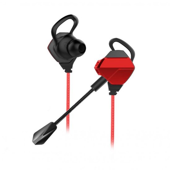Slušalice WHITE SHARK In-ear, slušalice + mikrofon GE-536 Eagle, crno crvene