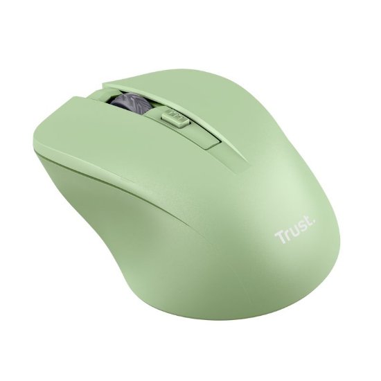 Miš TRUST Mydo Silent, optički, bežični, 1800dpi, zeleni