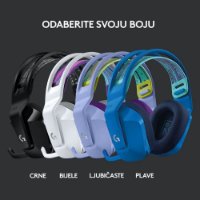 Slušalice LOGITECH Gaming G733 Lightspeed, RGB, bežične, crne