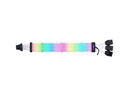 Kabel napajanja za grafičku karticu LIAN LI Strimer Plus V2 12VHPWR, 3x 8 na 16-Pin, 8 LED, 335mm, RGB, produžni
