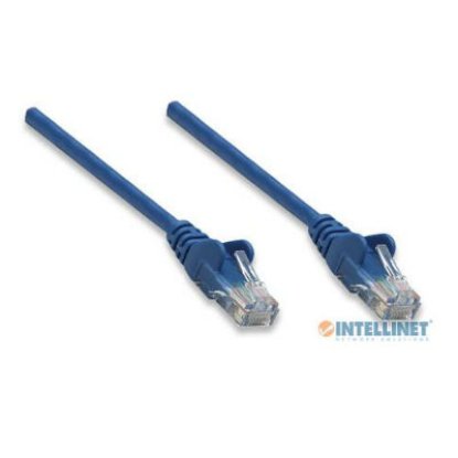 Kabel INTELLINET, patch CAT5e, U/UTP, plavi, 0.5m