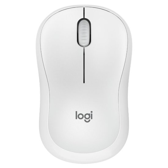 Miš LOGITECH M240 Silent, optički, bežični, Bluetooth, bijeli