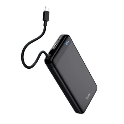 Mobilni USB punjač TRUST Fiera, 20000 mAh, crni
