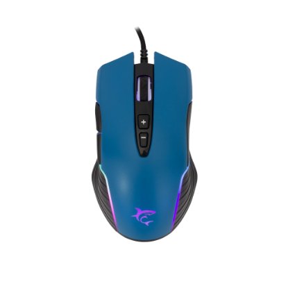 Miš WHITE SHARK Azarah, 6400dpi, optički, žičani, plavi