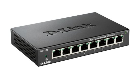 Switch D-LINK DES-108, 10/100 Mbps, 8-port