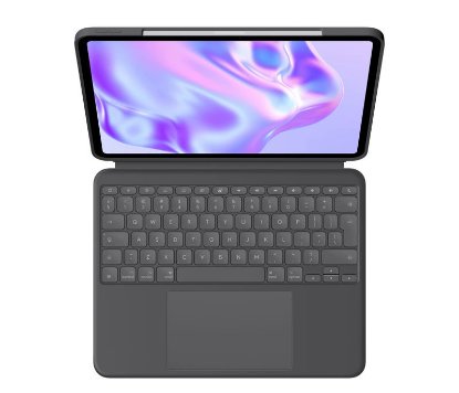 Tipkovnica LOGITECH Combo Touch, bežična, za Apple, iPad Pro 11", siva