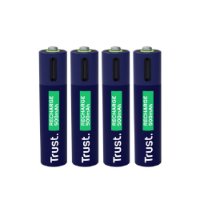Baterije TRUST AAA, punjive, USB-C, 4 komada
