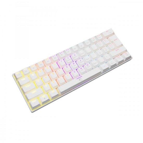 Tipkovnica WHITE SHARK GK-2022 Shinobi, LED, Plavi switch, mehanička, bijela, USB