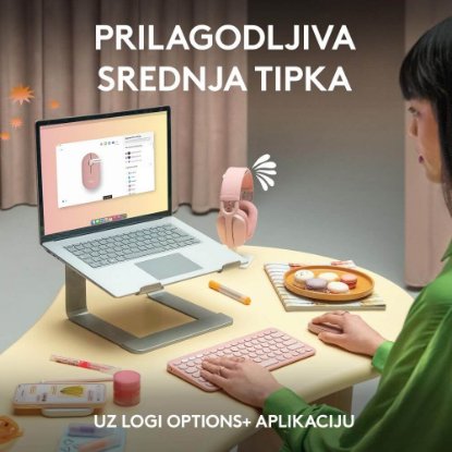 Miš LOGITECH M350s Pebble 2, optički, BT, crni