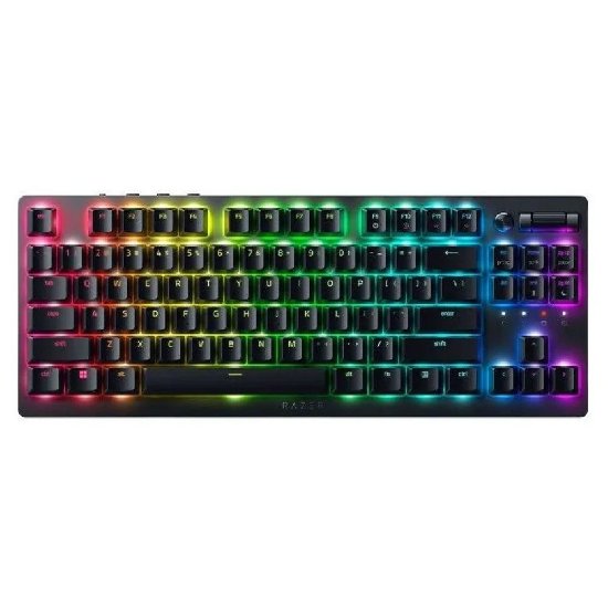 Tipkovnica RAZER Deathstalker V2 Pro Tenkeyless, bežična, mehanička, Red Linear Switch, RGB, US, crna