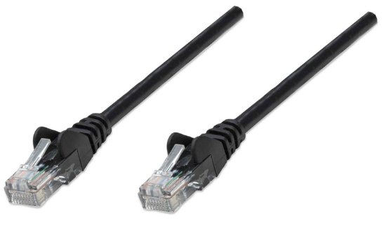 Kabel INTELLINET, patch CAT6, U/UTP, crni, 7.5m