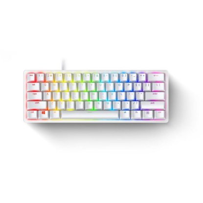 Tipkovnica RAZER Huntsman Mini, Mercury Edition, Purple Switch, US Layout, USB