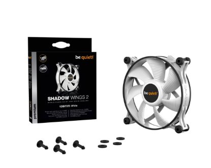 Ventilator BE QUIET Shadow Wings 2, 120mm, 1100 okr/min, PWM, bijeli