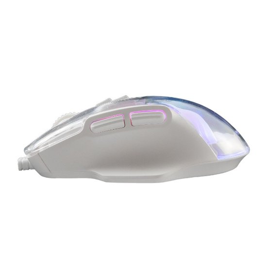 Miš BARACUDA Anglerfish, RGB, optički, 7200dpi, bijeli