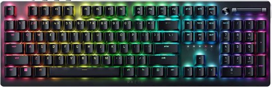 Tipkovnica RAZER Deathstalker V2 Pro, bežična, mehanička, Red Linear Switch, RGB, crna