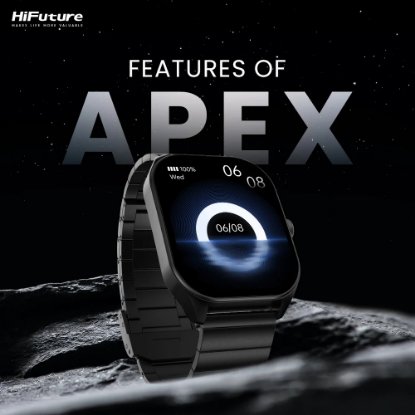 Pametni sat HIFUTURE Apex, pametne obavijesti, crni