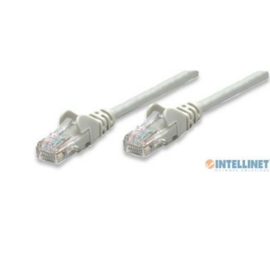 Kabel INTELLINET, patch CAT5e, U/UTP, sivi, 0.5m