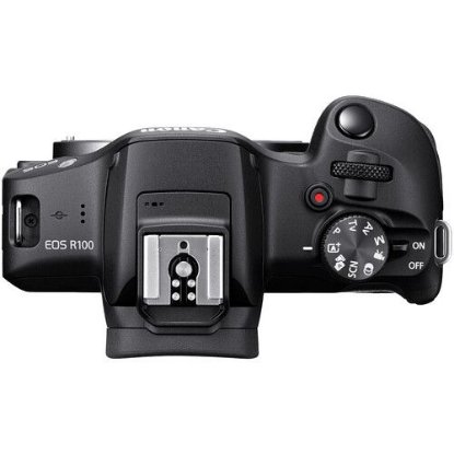 Digitalni fotoaparat CANON EOS R100 18-45 + 55-120, 25.8 Mpx, UHD 4K, crni
