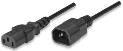 Kabel MANHATTAN naponski, C14 (M) na C14 (Ž) 1,8m, produžni