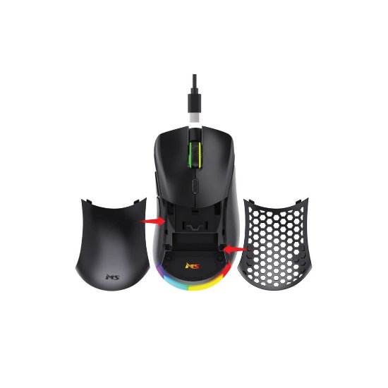 Miš MS Nemesis M900, bežićno, crni