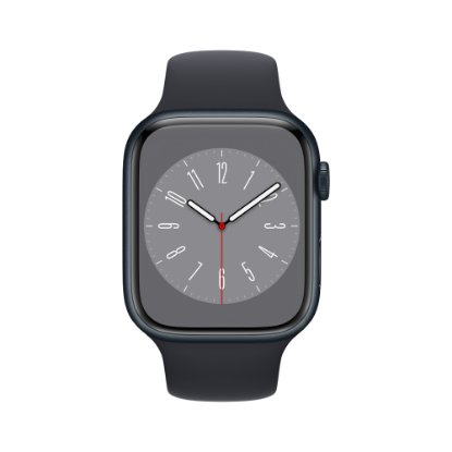 Pametni sat Apple Watch S8 GPS, 45mm Midnight Aluminium Case with Midnight Sport Band - Regular
