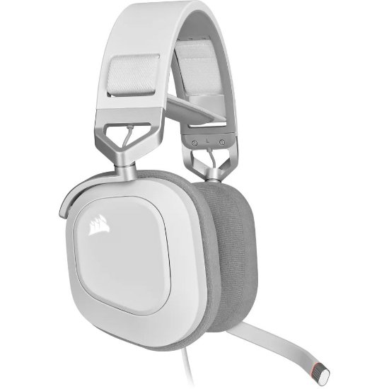 Slušalice CORSAIR HS80 RGB USB, mikrofon, bijele