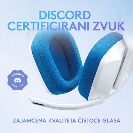 Slušalice LOGITECH Gaming G335, bijelo-plave