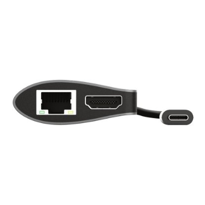 Docking station TRUST Dalyx, 7 u 1, USB-C na 2x USB 3.1, USB-C, HDMI, G-LAN, Card Reader, za laptop