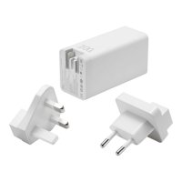 Kućni punjač ASUS AC100-02 GaN, 100W, 2xUSB-C, USB-A, US/EU/UK, bijeli