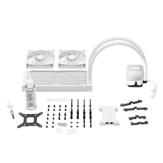 Vodeno hlađenje BE QUIET Light Loop 240mm, ARGB, CPU hlađenje, za Intel i AMD, bijelo