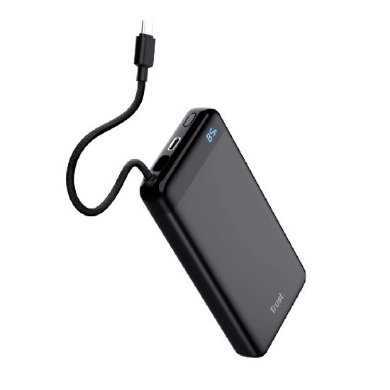 Mobilni USB punjač TRUST Fiera, 10000 mAh, crni