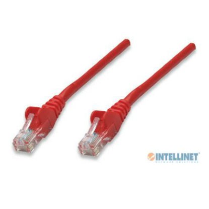 Kabel INTELLINET, patch CAT6, U/UTP, crveni, 3m
