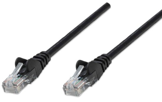 Kabel OCTIO, patch CAT6, U/UTP, crni, 1m