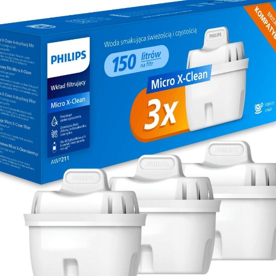 Filter za vodu PHILIPS Micro X-clean, za vrč AWP2933 i AWP2943, 3 komada