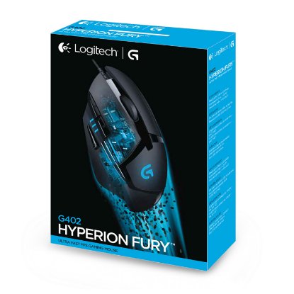 Miš LOGITECH Gaming G402 Hyperion Fury, DeltaZero, 4000dpi, crni, USB