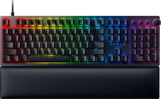 Tipkovnica RAZER Huntsman V2, Purple Linear Optical Switch, RGB, US Layout, USB