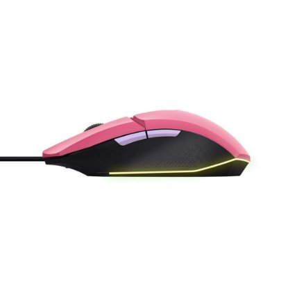 Miš TRUST GXT 109P Felox, RGB, optički, 6400dpi, rozi