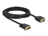 Kabel DELOCK, DVI 12+5 (M) na VGA (M), 3m