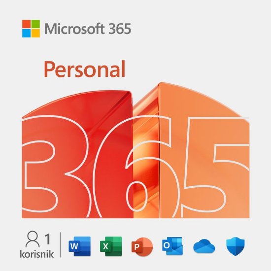 Office MICROSOFT 365 Personal, godišnja pretplata