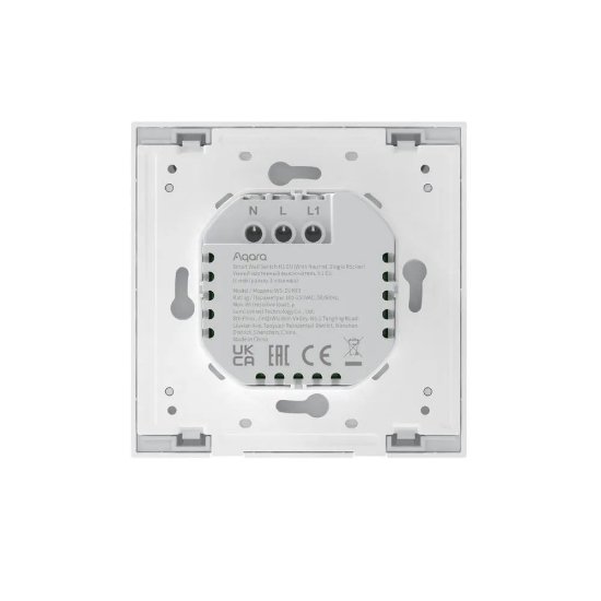 Pametni zidni prekidač AQARA Smart Wall Switch H1, s neutralnom žicom, bijeli