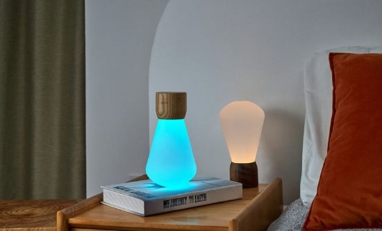Stolna svjetiljka GINGKO Pentagon Desk Bulb, bežična, smeđa