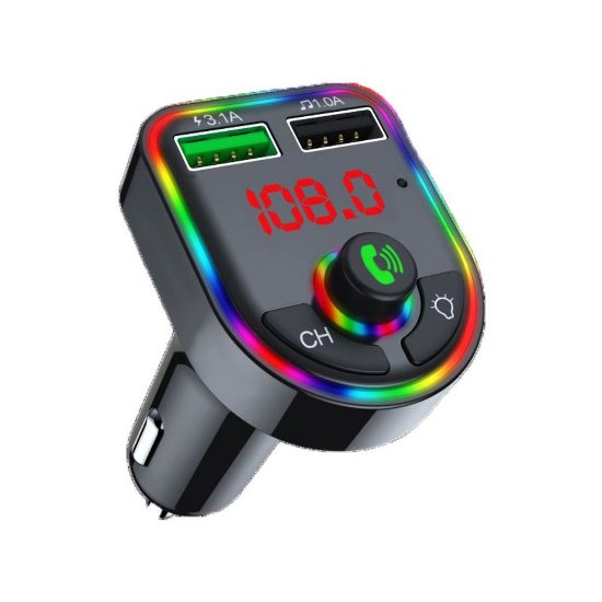 FM transmiter HAVIT HV-FM8118BT, 2xUSB, microSD, BT, RGB, crni