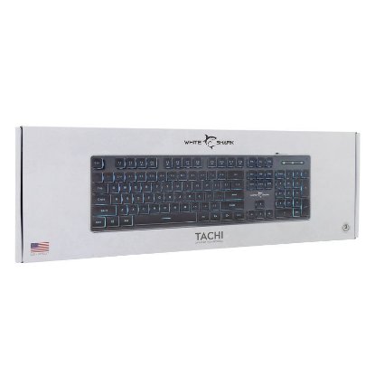 Tipkovnica WHITE SHARK GK-003141 Tachi, membranska, US Layout, USB, crna